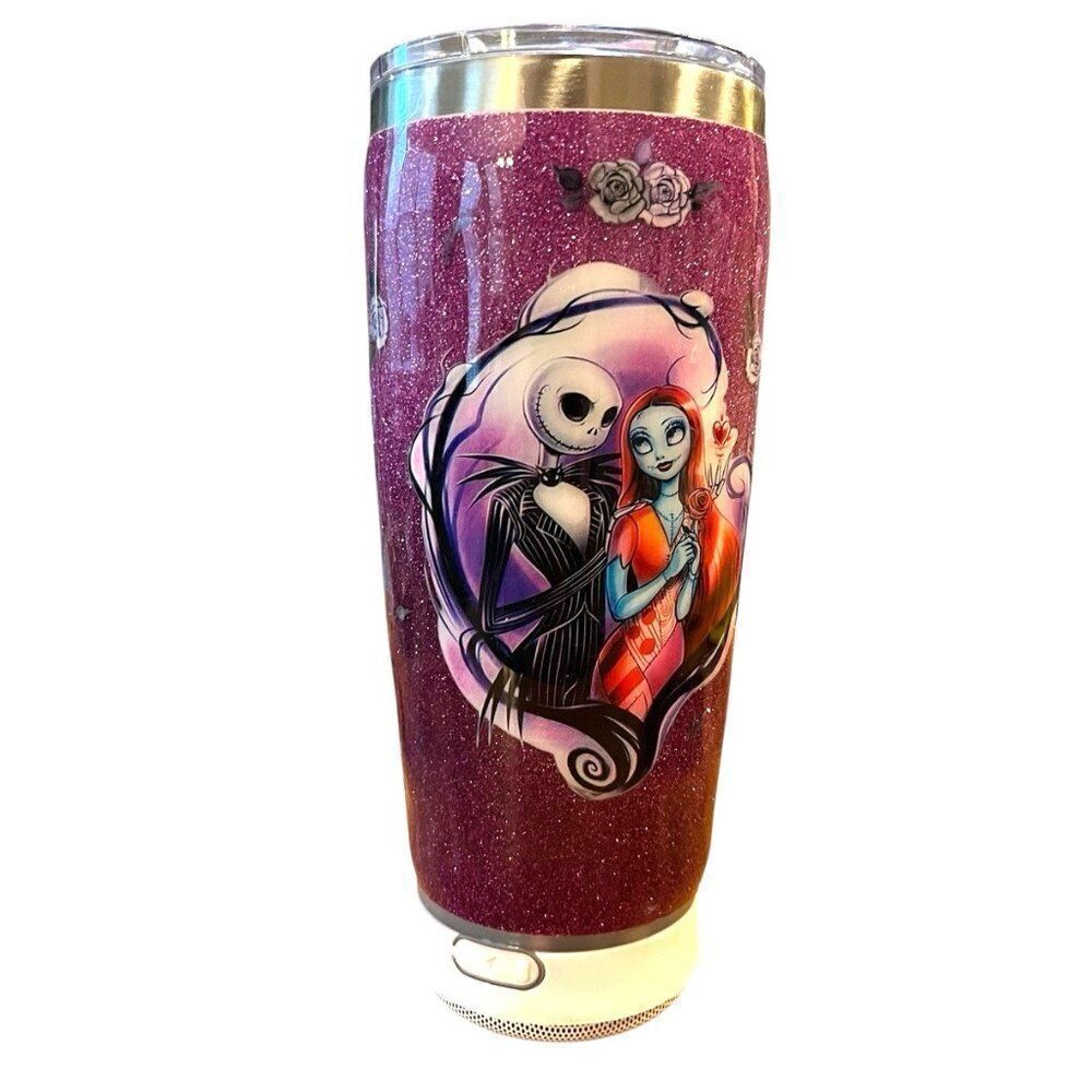 Nightmare Before Christmas Tumbler Bluetooth Speaker Jack Skellington Sally Mug